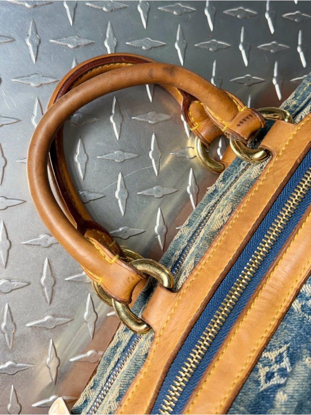 Louis Vuitton Vintage Monogram Denim Neo Speedy in Blue - Picture 7 of 12